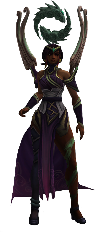 Karma Render - League Of Legends Karma Png (400x940), Png Download