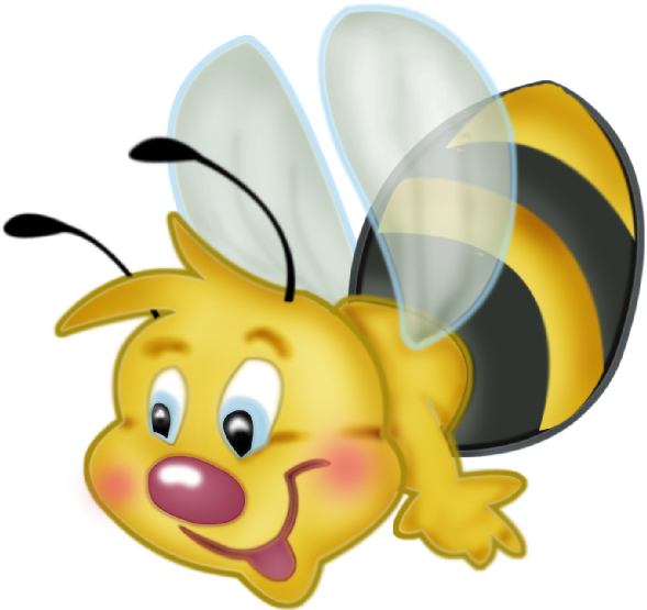 Valentine Love Bees Bee Free Images Abeilles - Clip Art Bee (600x600), Png Download