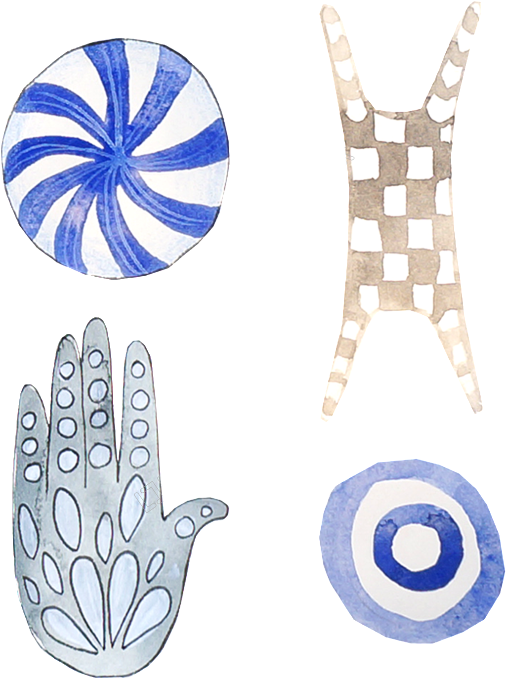 Hand Painted Watercolor Ornament Decoration Vector - Watercolor Painting (1024x1374), Png Download