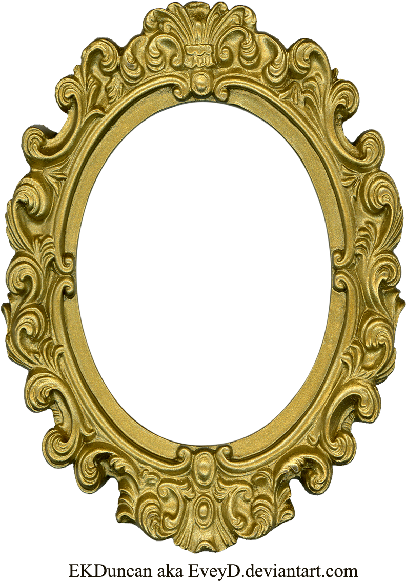 Ornate Gold Frame (763x1048), Png Download