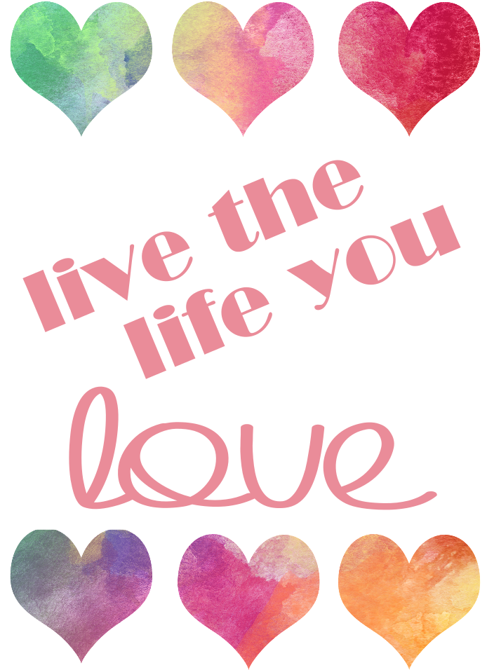 Free Watercolor Printables - Heart (693x990), Png Download