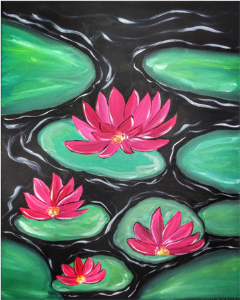 Paint The Town Qatar - Sacred Lotus (576x432), Png Download
