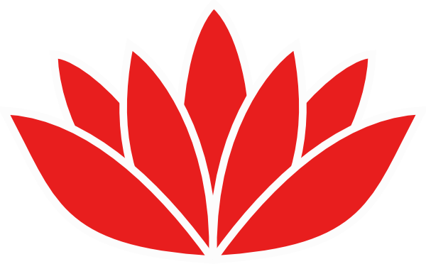 Red Orange Lotus Flower Picture Hi - Lotus Flower Cilpart Png (600x372), Png Download