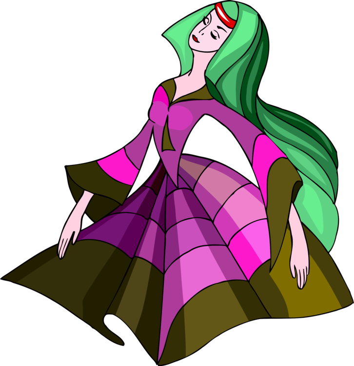 Watercolor Painting Cartoon Drawing Dance - Abstract Plant Character (726x750), Png Download