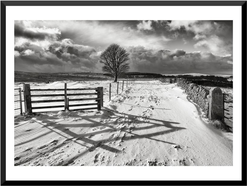 Redmires Snow - Redmires Reservoirs (1000x901), Png Download