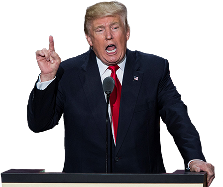 Donald Trump Speech Transparent (600x375), Png Download
