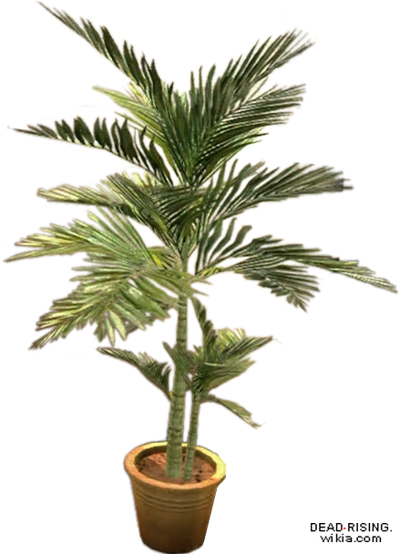 Dead Rising Potted Plant 4 - Large Potted Plants Png (446x614), Png Download