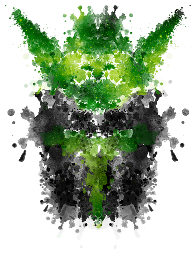 Click And Drag To Re-position The Image, If Desired - Rorschach Yoda Canvas Print - Small By Badbugs Art (525x700), Png Download
