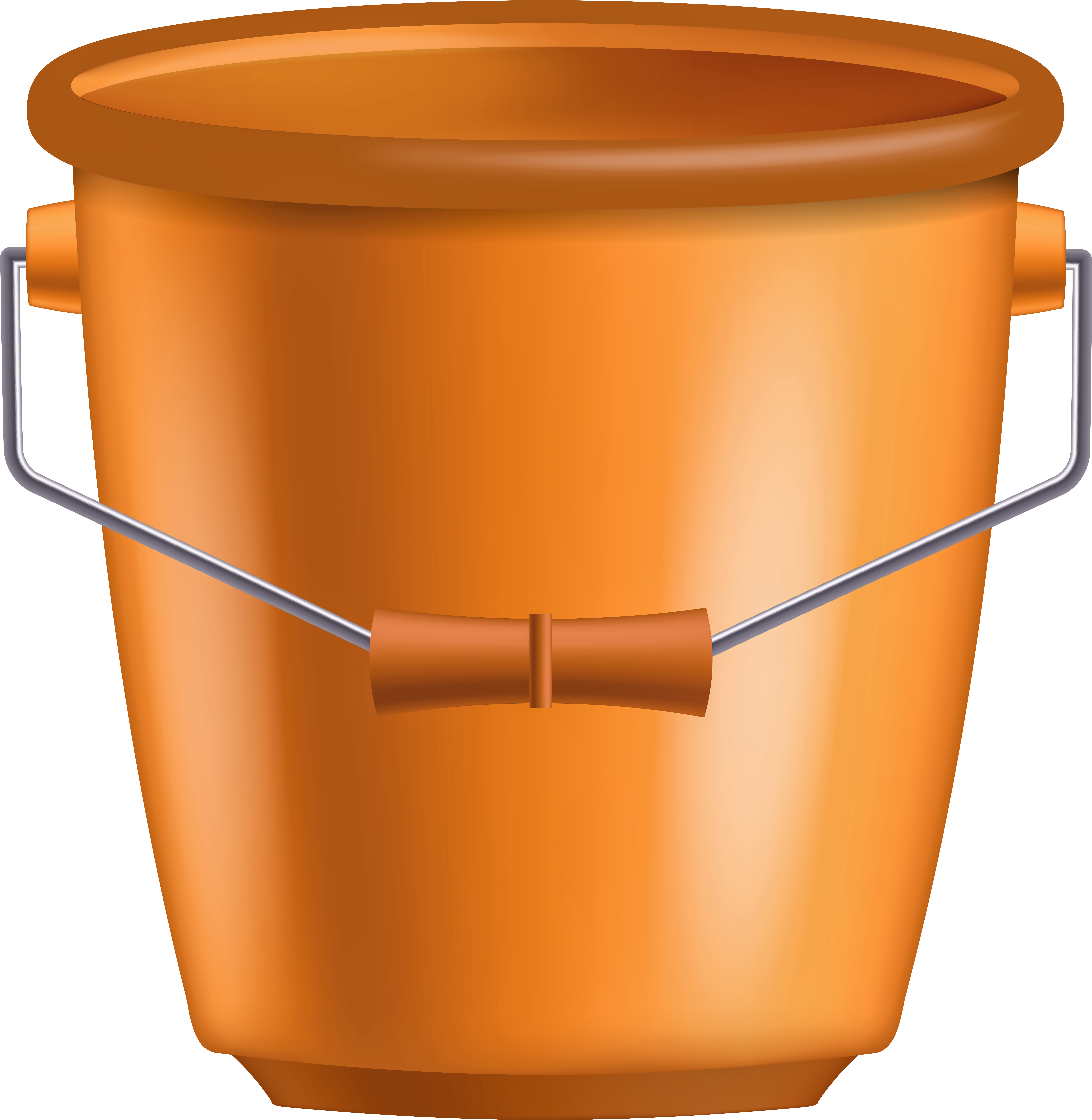 Orange Bucket Png Clipart (7872x8000), Png Download