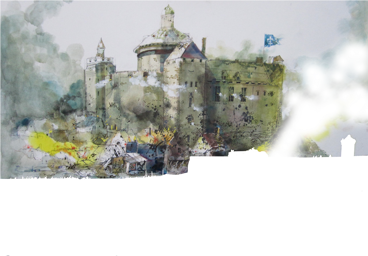 The Siege Of Athlone - Siege Of Athlone 1690 (1200x874), Png Download