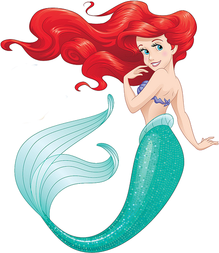 Ariel Mermaid Form - Ariel Mermaid Png (480x500), Png Download