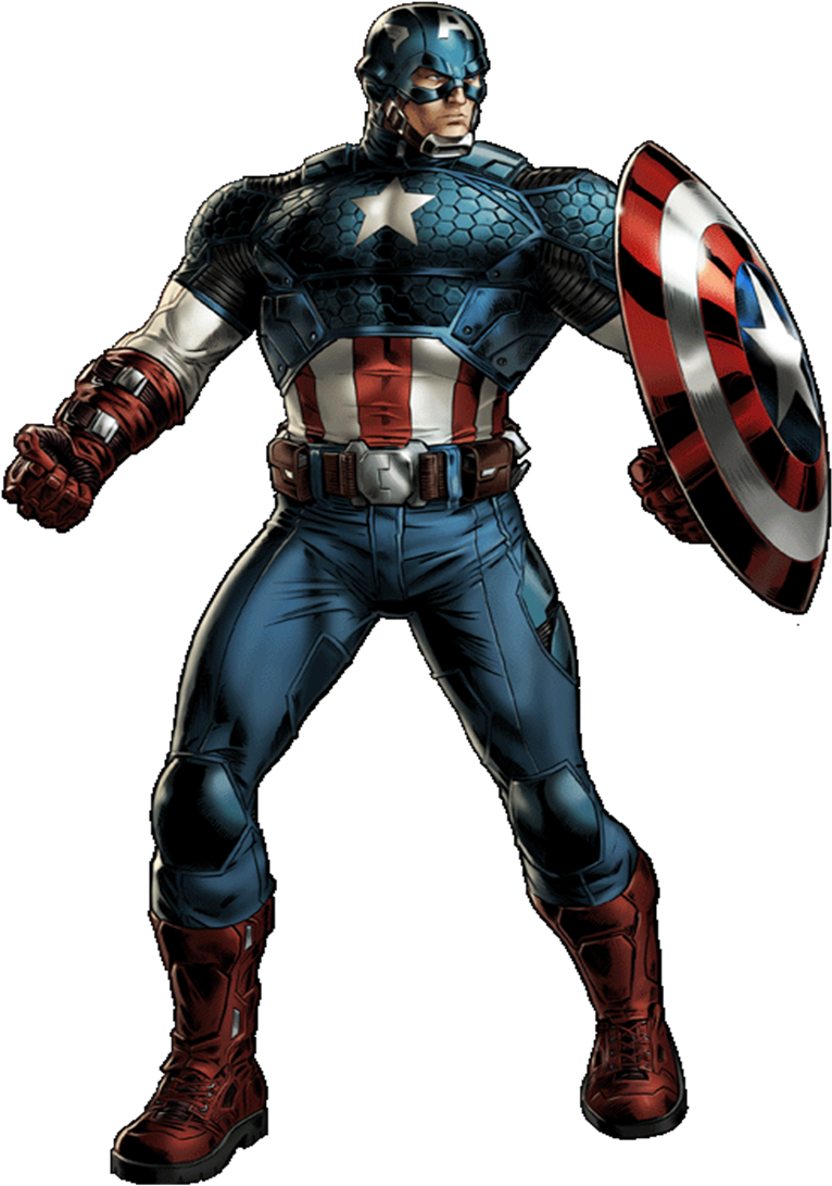 Captain America - Marvel Alliance Captain America (780x1104), Png Download