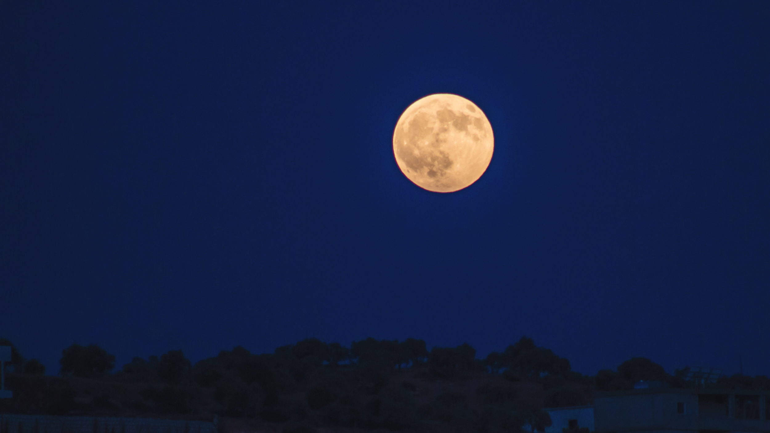 Full Moon In Aquarius (2500x1406), Png Download