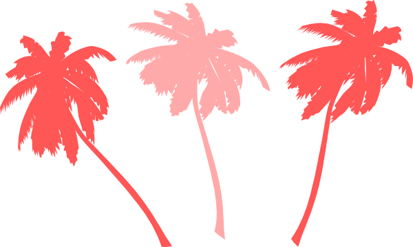 Vector Palm Trees Svg Clip Arts 600 X 359 Px (600x359), Png Download