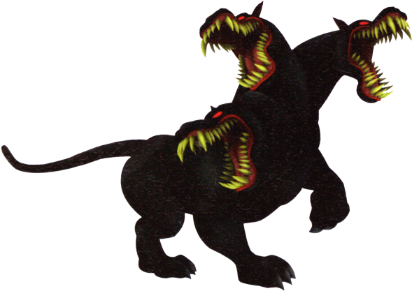 Cerberus Khii - Anime Three Headed Dog (600x430), Png Download