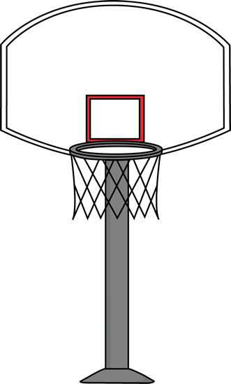 Printable Basketball Art - Draw A Basketball Goal (331x550), Png Download