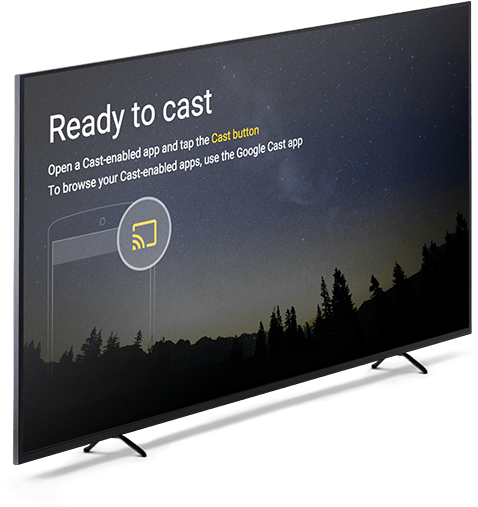 How To Cast To Your Tv - Google Cast (483x519), Png Download