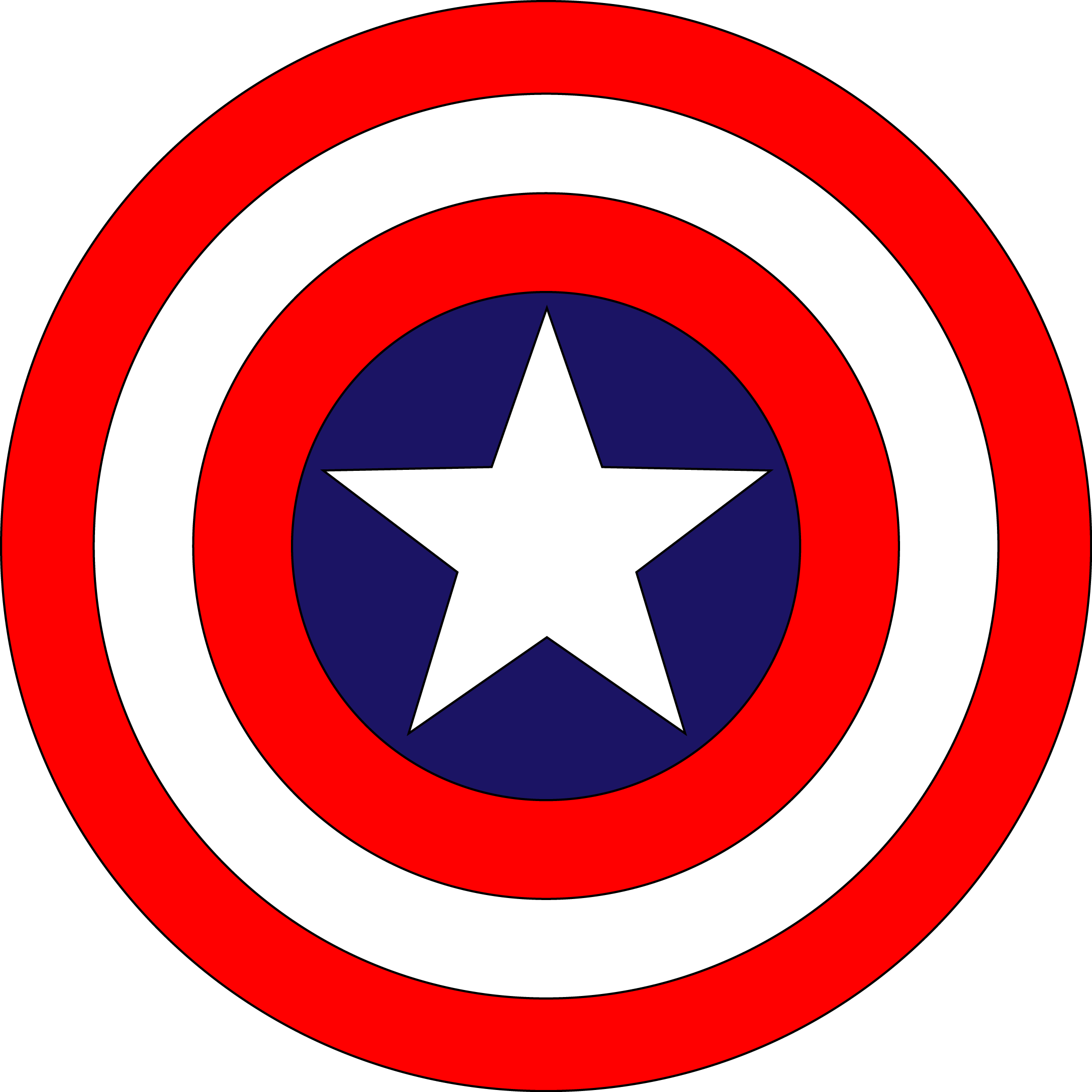 Captain America Logo - Mile End Tube Station (2173x2173), Png Download