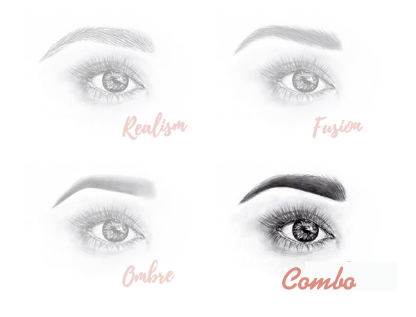 Combo Brows - Aesthetic Eyebrow Microblading Of Austin (600x458), Png Download