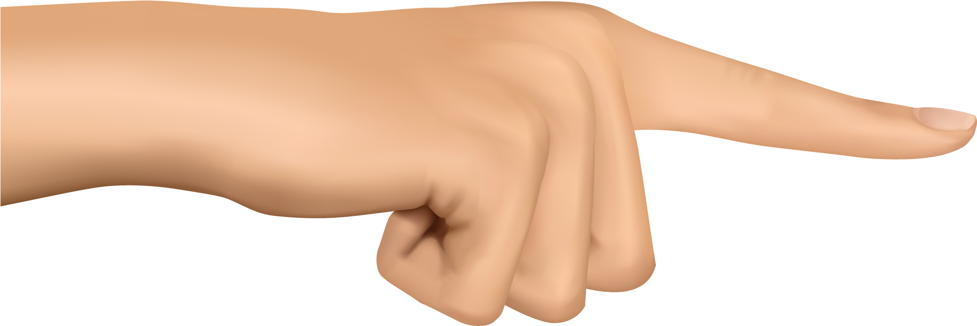 Finger Png Image - Point The Finger Png (2000x688), Png Download