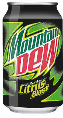 Mountaindew Citrusblast 33cl Blik - Doritos And Mountain Dew (400x400), Png Download