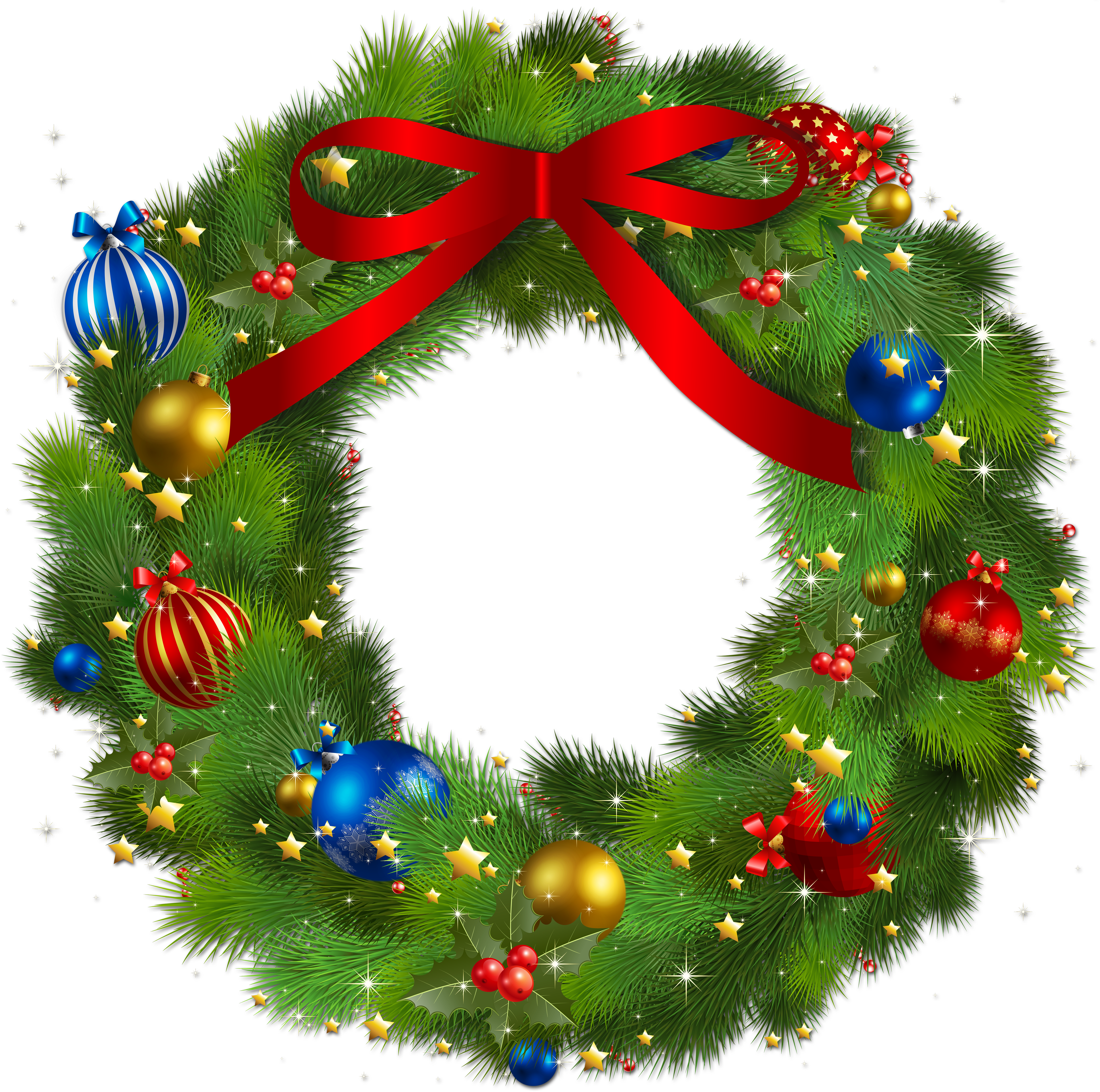 Christmas Wreath Png, Vectors, Psd, And Clipart For - Free Christmas Wreath Watercolour (4000x3968), Png Download