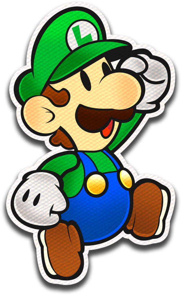 Paper Luigi- Color Splash Style By Fawfulthegreat64 - Paper Luigi Color Splash (753x1061), Png Download