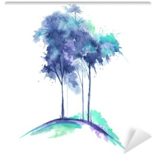 Clip Art Royalty Free Download Watercolor Tree Isolated - Watercolor Painting (400x400), Png Download