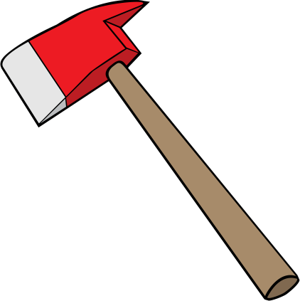 Firefighter Axe Png Photos - Transparent Ax Clipart (422x423), Png Download