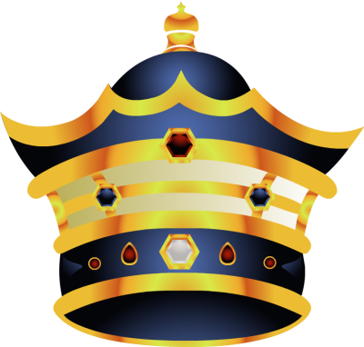 Crown Clipart King Hat - Crown Vector (400x382), Png Download