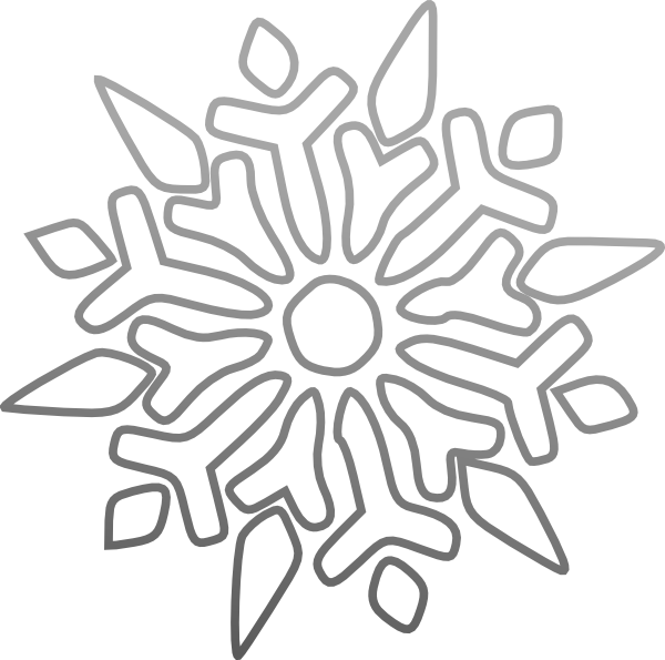 Snowflake Clip Art - Easy Mandala Snowflakes. Glowing Coloring Patterns (600x595), Png Download