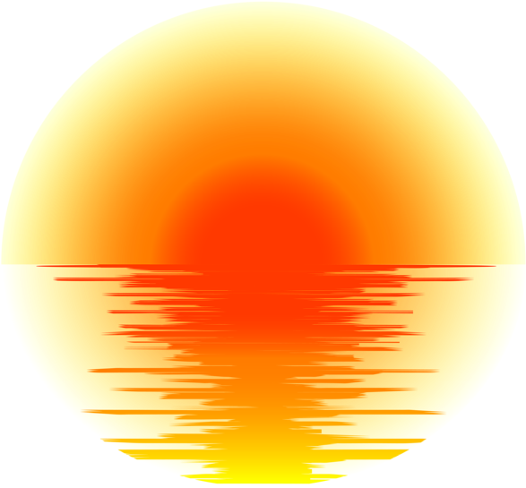 Sunset Effect Png Transparent Clip Art - Circle (600x556), Png Download
