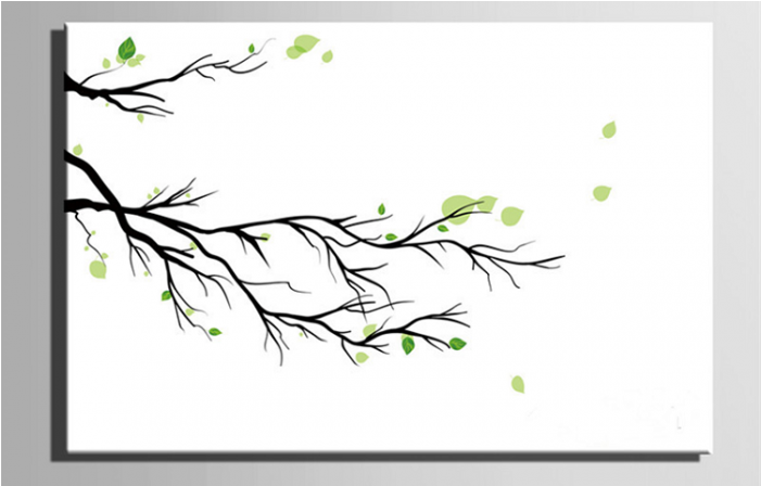 Fingerprint Canvas Wedding Fingerprint Tree Branch, - Wedding Tree Canvas (700x700), Png Download