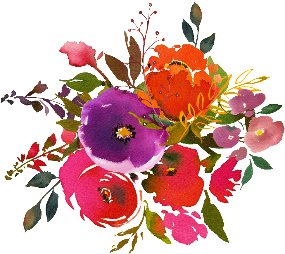 Download Hand Painting Watercolor Flower Png Transparent On - Watercolor Painting  PNG Image with No Background - PNGkey.com