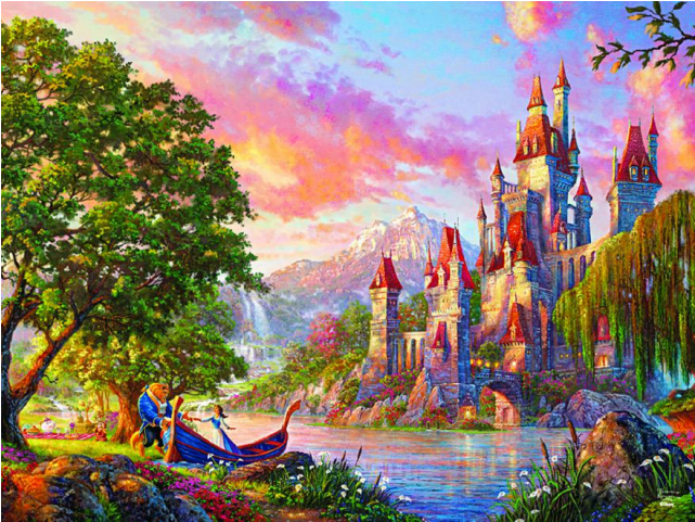 Thomas Kinkade Disney - Kinkade Beauty And The Beast Ii (640x640), Png Download