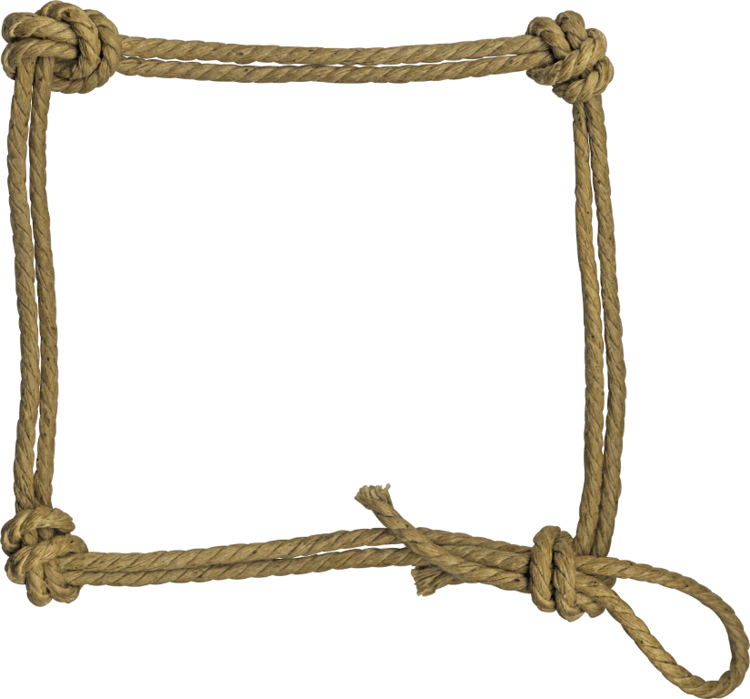 Rope Frame Rough - Rope Frame Png (825x768), Png Download