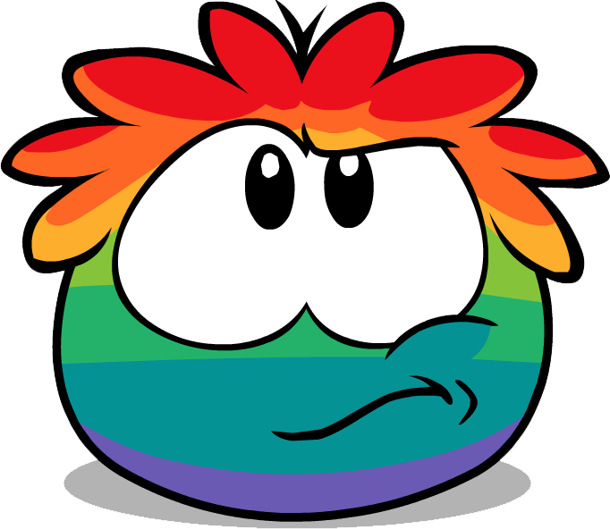Funny Rp - Png - Puffle Club Penguin (682x592), Png Download
