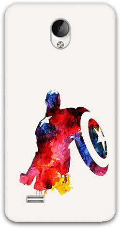 Water Color Captain America Vivo Y21l Mobile Case - Captain America Watercolor Painting (600x600), Png Download