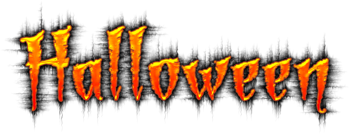 Halloween Word Hayride Clipart - Halloween Word Art Png (1280x545), Png Download