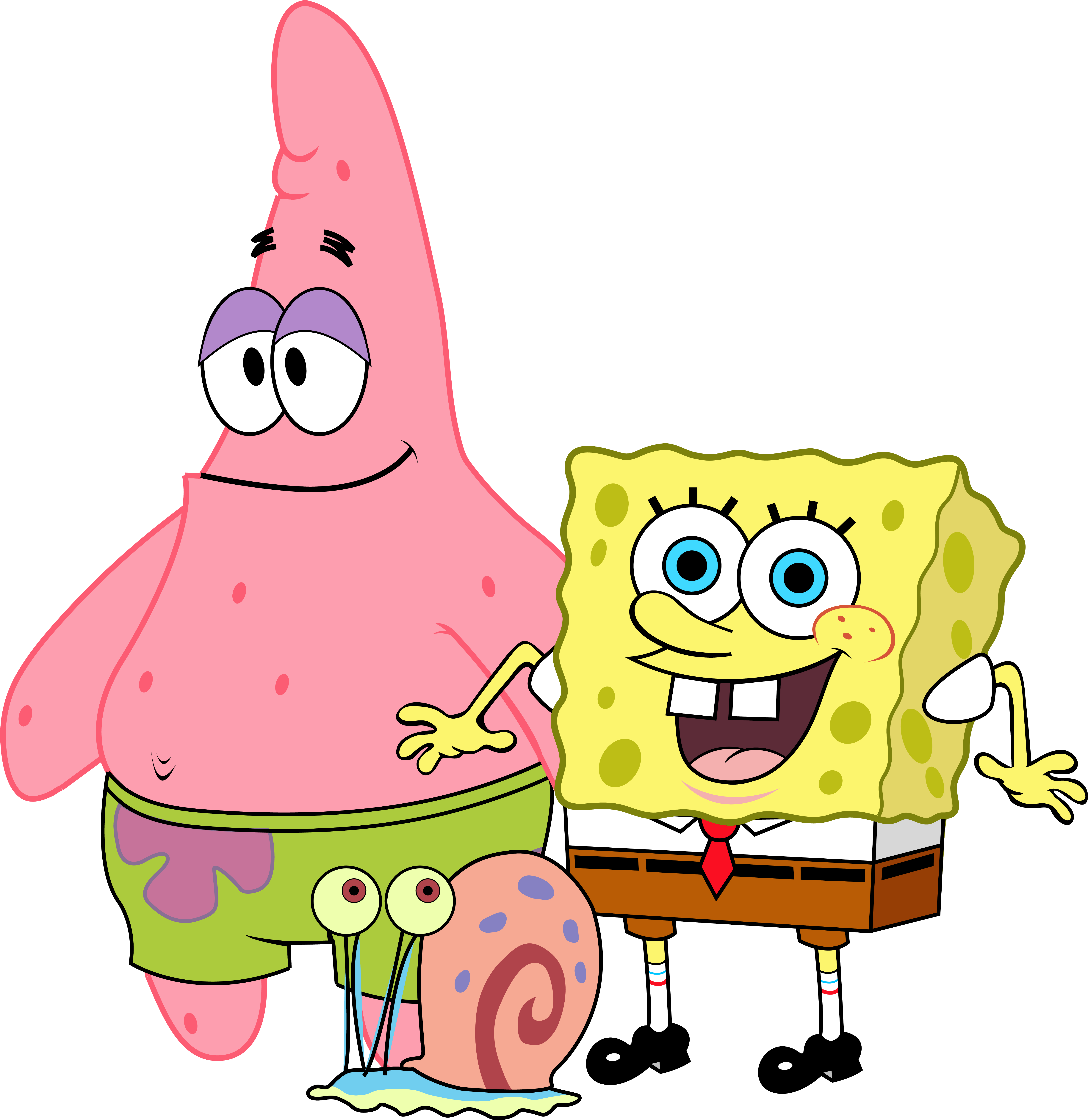 Spongebob And Friends Png (6008x6188), Png Download