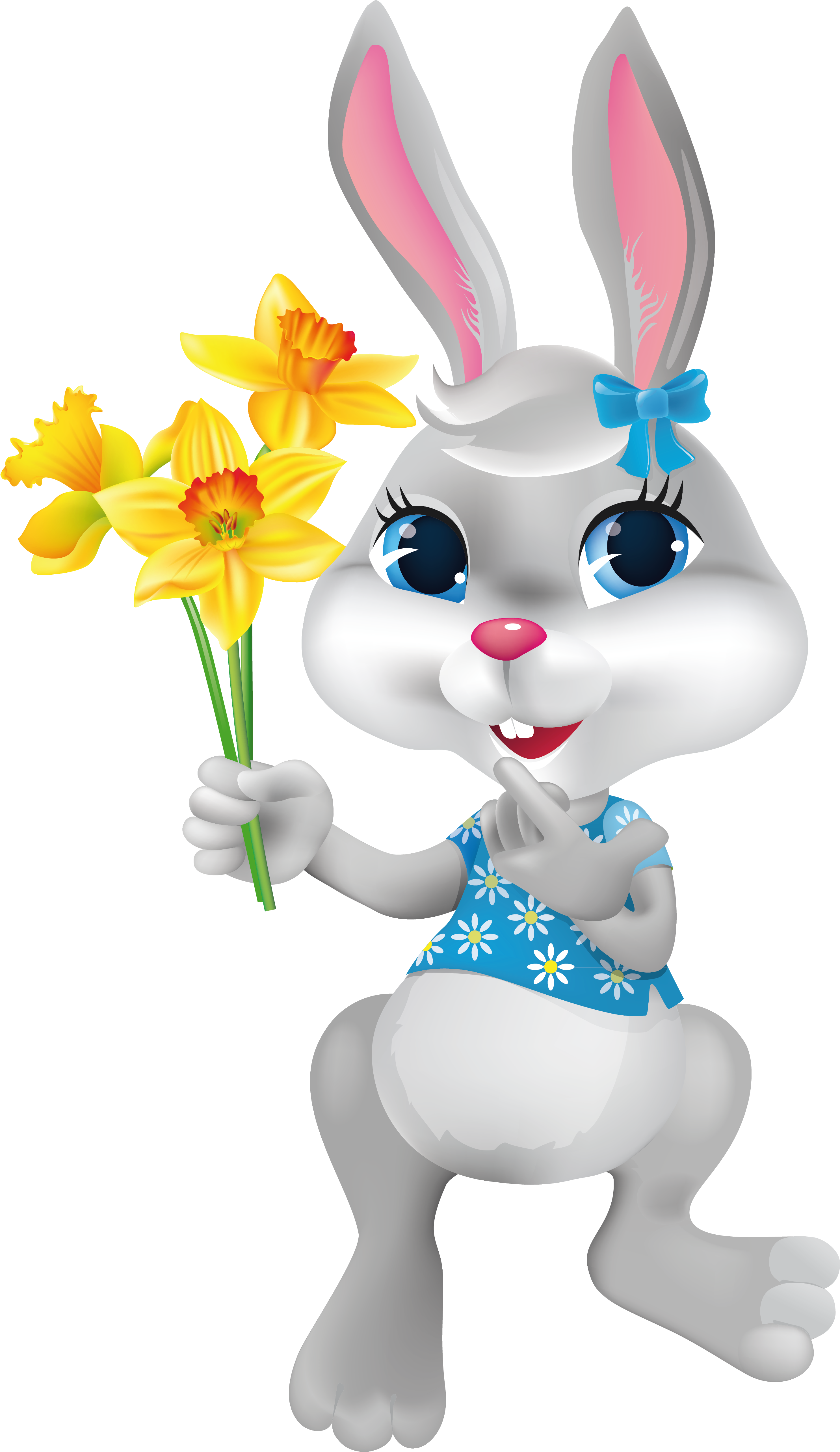 Easter Bunny Transparent - Happy Easter Crafts Clipart (3200x5240), Png Download