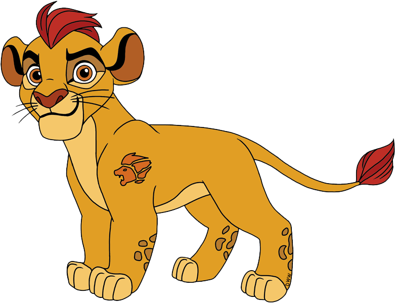 The Fat Lion King, Vector Png, Little Lion, Lovely - Kion Lion Guard Clipart (800x605), Png Download