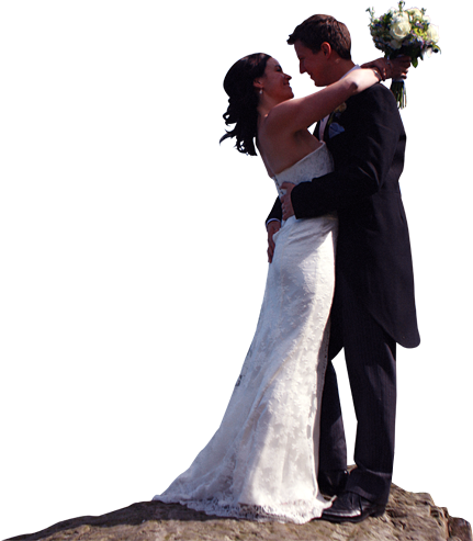Bride And Groom Png (431x493), Png Download