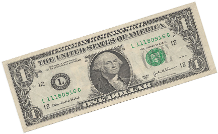 One Dollar Png - Best Real Looking Play Money Jumbo Size Four Packs (500x300), Png Download