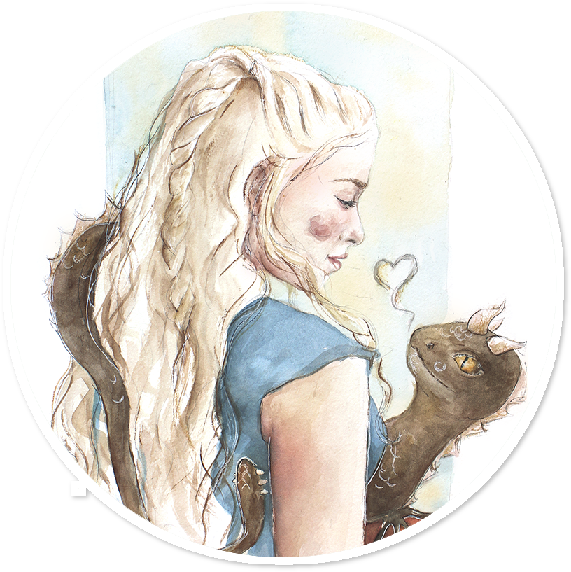 Transparent Stock Adesivo Fucking De Camila Averbeck - Daenerys Dracarys Drawing (962x962), Png Download