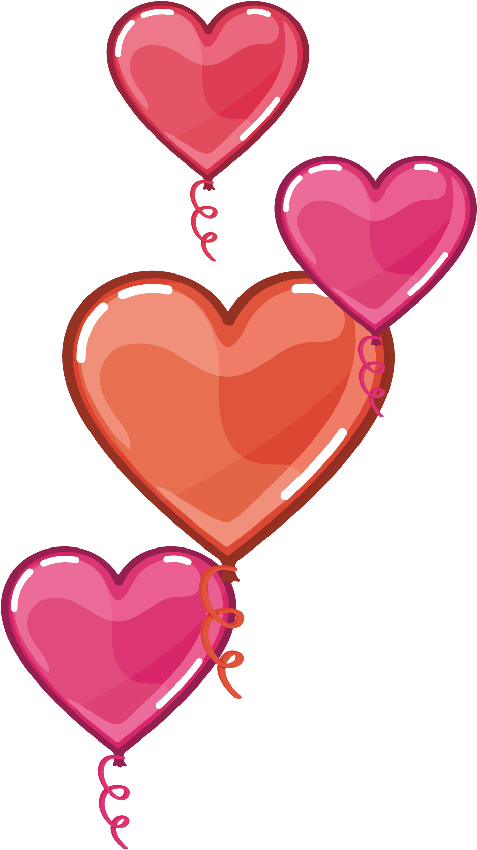 Heart S Day Clip Art Watercolor Love - Vector Graphics (1875x1875), Png Download