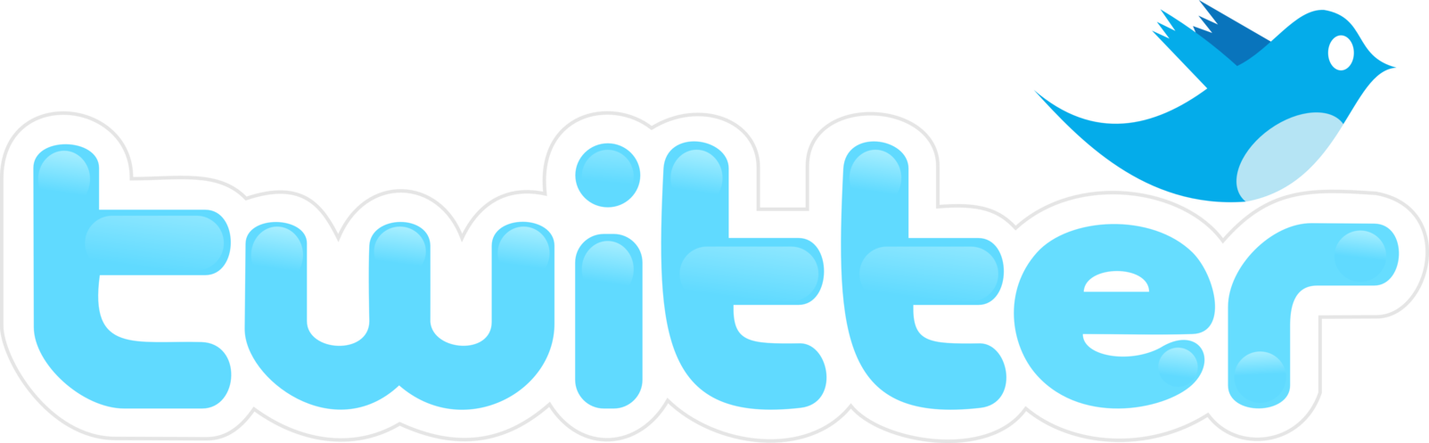 Twitter Png Logo Jpg Transparent - Twitter Logo And Name Png (1603x497), Png Download