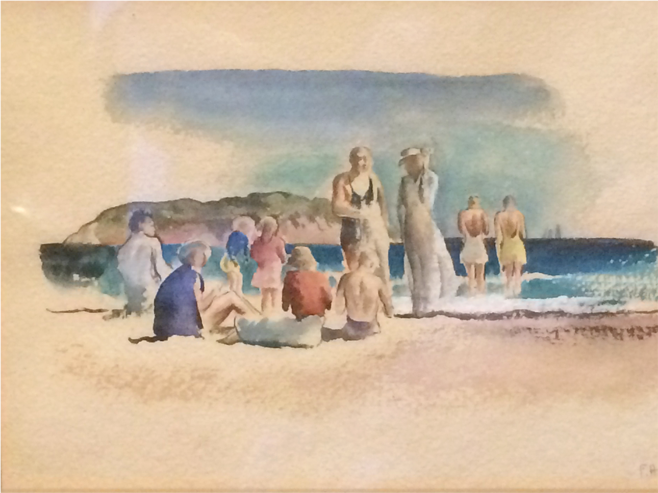 Felicie Waldo Howell Modernist American Pair Of Watercolors - Wiscasset Bay Gallery (1400x1400), Png Download