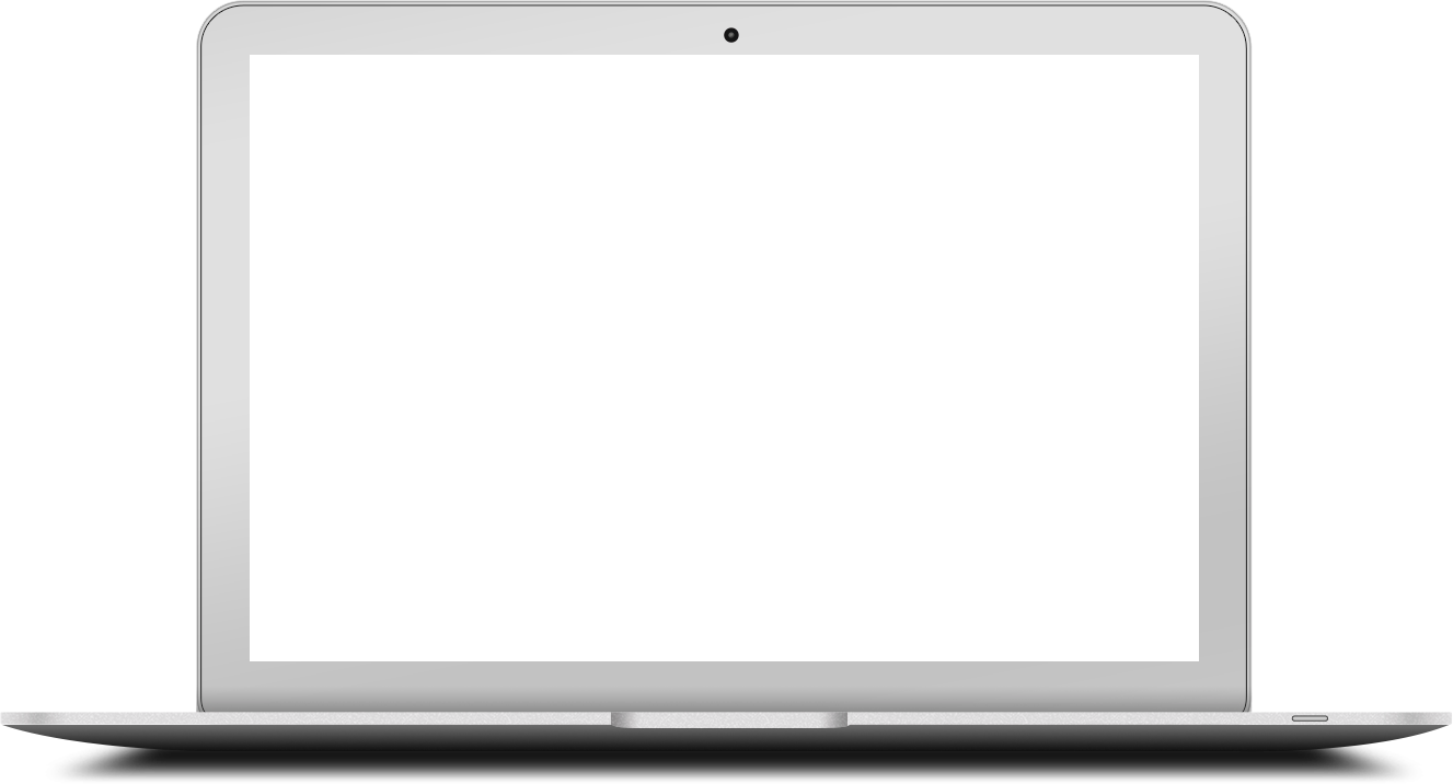 Blank Computer Screen Png - Mac Book Empty Screen (1327x716), Png Download