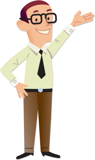 Flat Design Teacher Png (330x567), Png Download